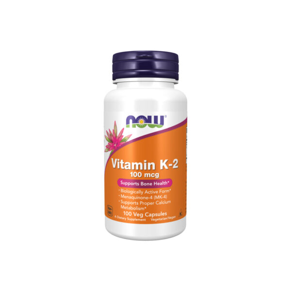 Vitamina K-2 100mcg 100 Veg Cápsulas - Now Foods