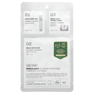 VT Cosmetics - Kit Máscara Facial de Tratamento Reedle Shot 3-Step Mask 1 Unidade
