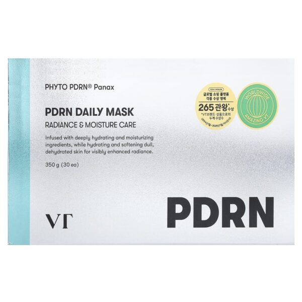 VT Cosmetics - Máscara Facial Diária PDRN Daily Mask 30 Unidades 350 g