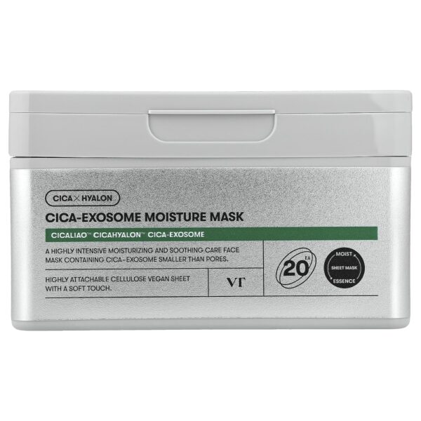 VT Cosmetics - Máscara Facial Hidratante Cica-Exosome Moisture Mask 20 Unidades 350 g