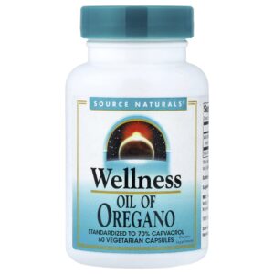 Wellness Óleo de Orégano 60 Cápsulas Vegetarianas - Source Naturals
