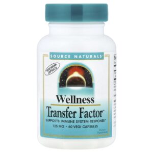 Wellness Transfer Factor 125 mg 60 Cápsulas Vegetais - Source Naturals