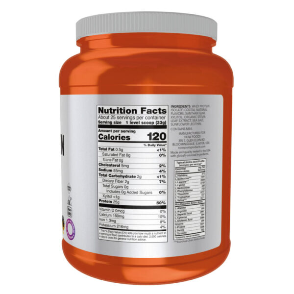Whey Protein Isolado 2268g Chocolate - Now Foods