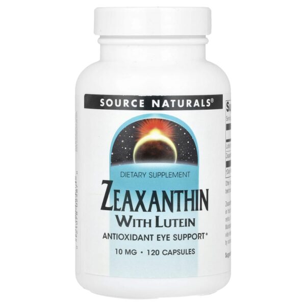 Zeaxantina com Luteína 10 mg 120 Cápsulas - Source Naturals