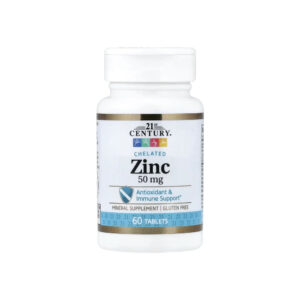 Zinco Quelato 50mg 60 Tabletes - 21st Century