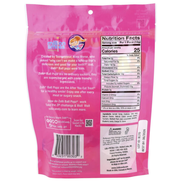 Zolli Ball Popz Frutas 147 g (147 g) - Zollipops