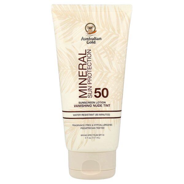 Australian Gold - Mineral Sunscreen Lotion SPF 50 Vanishing Nude Tint 145 ml