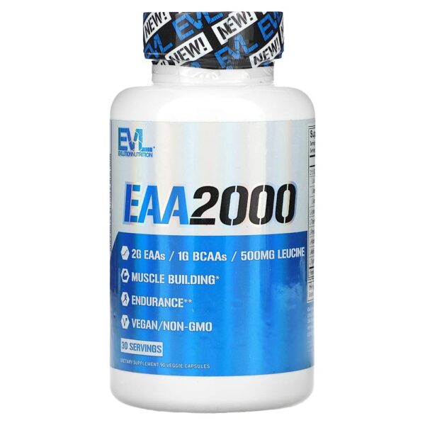 EVLution Nutrition - EAA2000 90 Cápsulas Vegetais