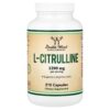 Double Wood Supplements - L-Citrulina 210 Cápsulas (600 mg por Cápsula)