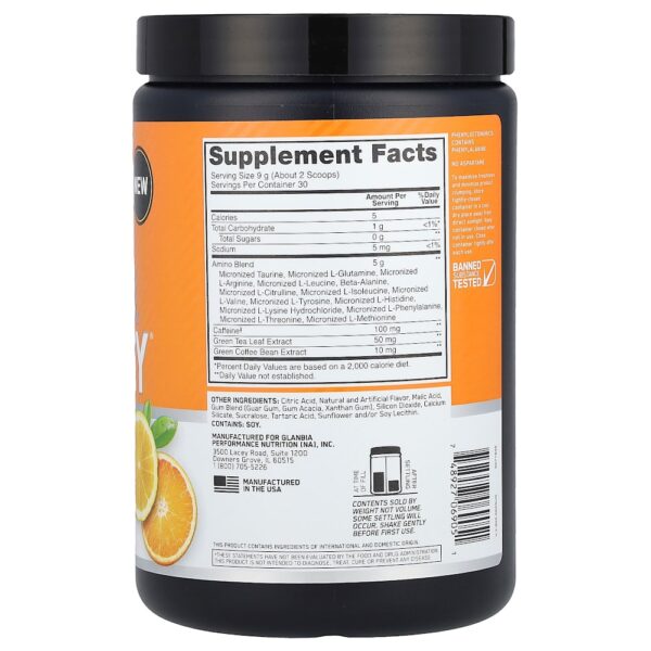 Optimum Nutrition - Essential Amin.O. Energy Spritz Cítrico 270 g
