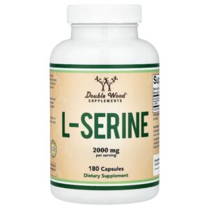 Double Wood Supplements - L-Serina 180 Cápsulas (500 mg por Cápsula)