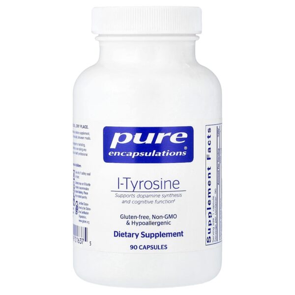 Pure Encapsulations - L-Tirosina 90 Cápsulas (500 mg por Cápsula)