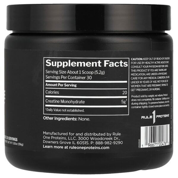 Rule One Proteins - Creatina Sem Sabor 156 g