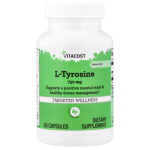10-40.jpg Vitacost - L-tirosina 750 mg 90 Cápsulas
