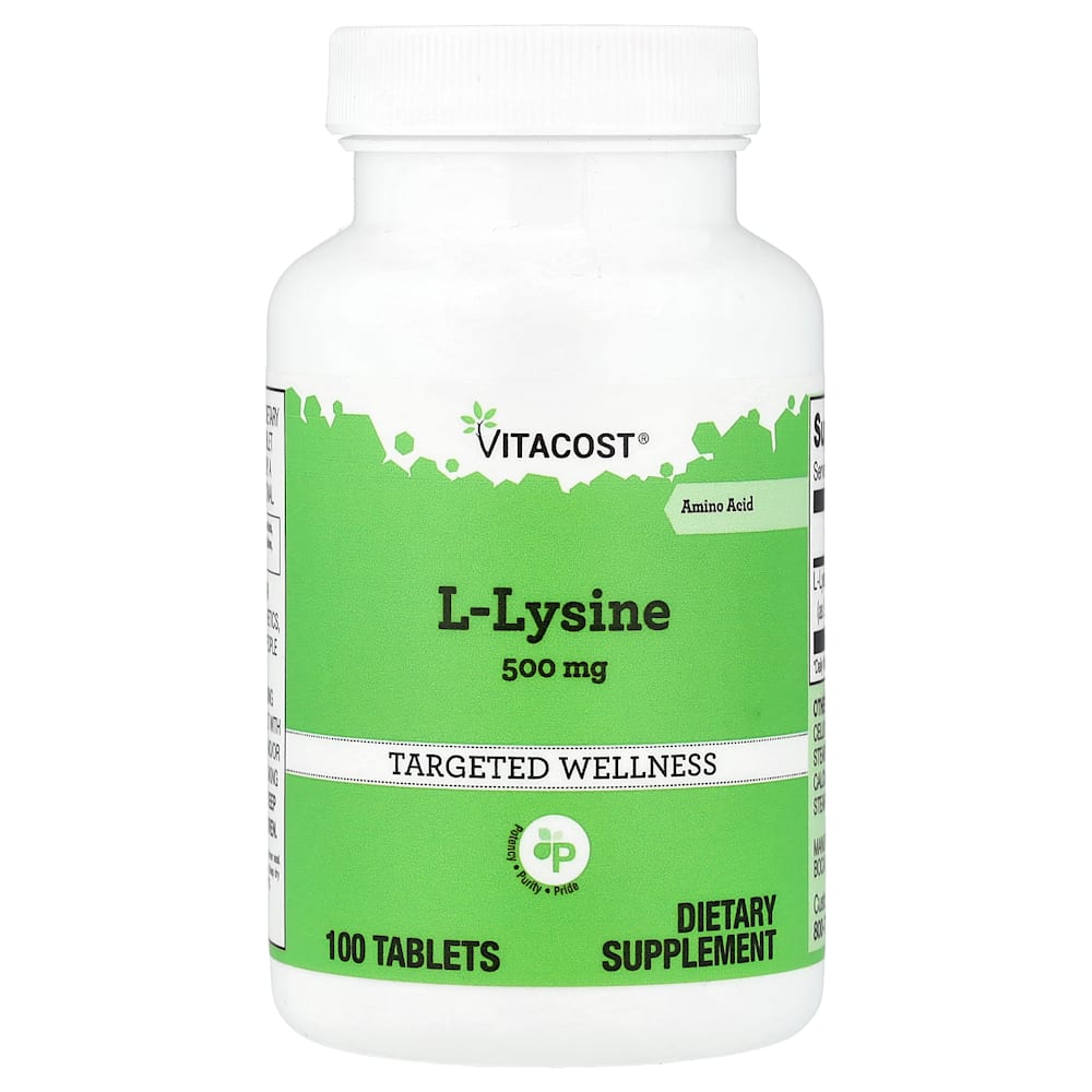Vitacost - L-Lysine 500 mg 100 Tablets