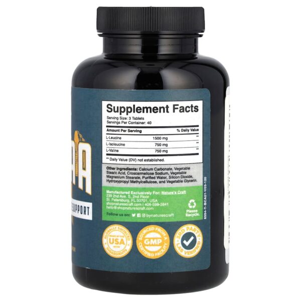 Nature's Craft - BCAA 120 Comprimidos