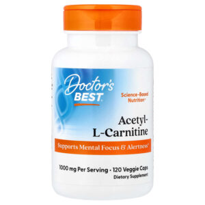 Doctor's Best - Acetil L-Carnitina 120 Cápsulas Vegetais (500 mg por Cápsula)