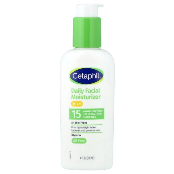 Cetaphil - Hidratante Facial Diário com Protetor Solar FPS 15 Sem Perfume 120 ml