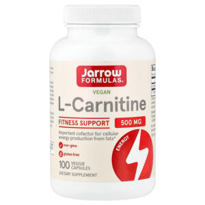 Jarrow Formulas - L-Carnitina Vegana 500 mg 100 Cápsulas Vegetais