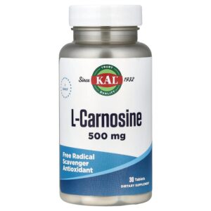 KAL - L-Carnosina 500 mg 30 Comprimidos