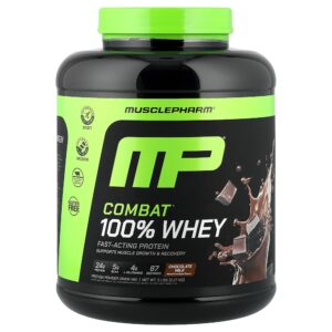 MusclePharm - 100% Proteína Whey em Pó Combat Leite com Chocolate 2,27 kg