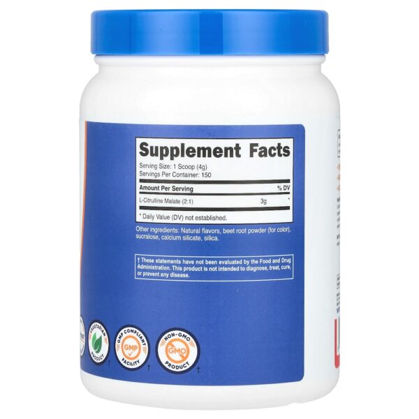 Nutricost - Malato de L-Citrulina 2:1 Ponche de Frutas 600 g