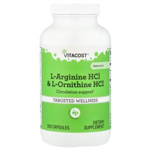 Vitacost - L-Arginine HCl & L-Ornithine HCl 300 Capsules
