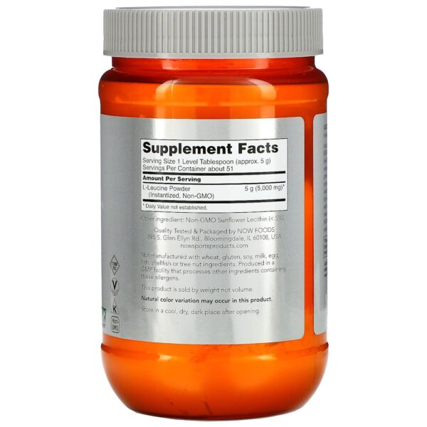 NOW Foods - Sports Pó de L-Leucina 255 g