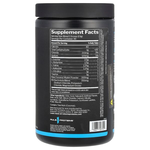 Rule One Proteins - BCAA Ativo Framboesa Azul 390 g