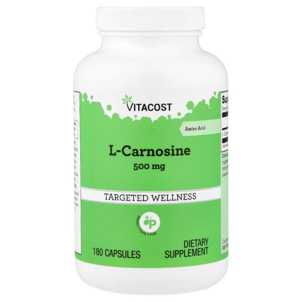 Vitacost - L-Carnosine 500 mg 180 Capsules