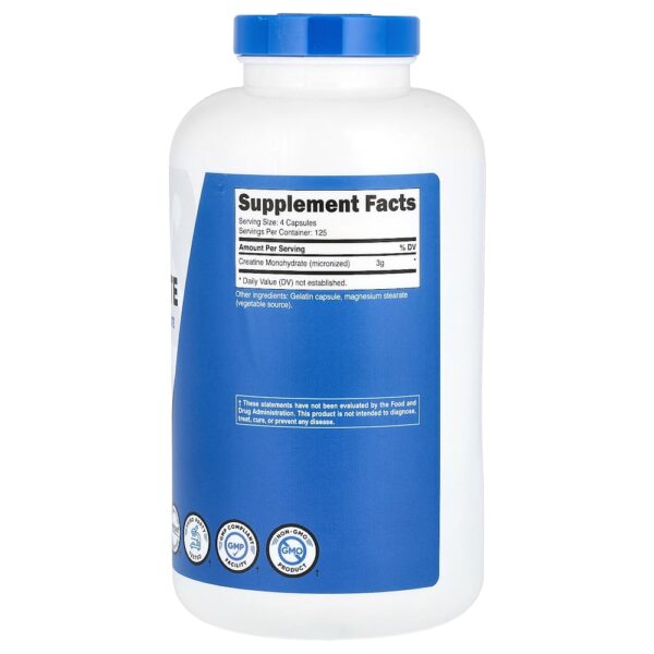 Nutricost - Performance Creatina Mono-Hidratada 500 Cápsulas (0,75 g por Cápsula)