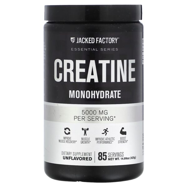 Jacked Factory - Essential Series Creatina Mono-hidratada Sem Sabor 425 g