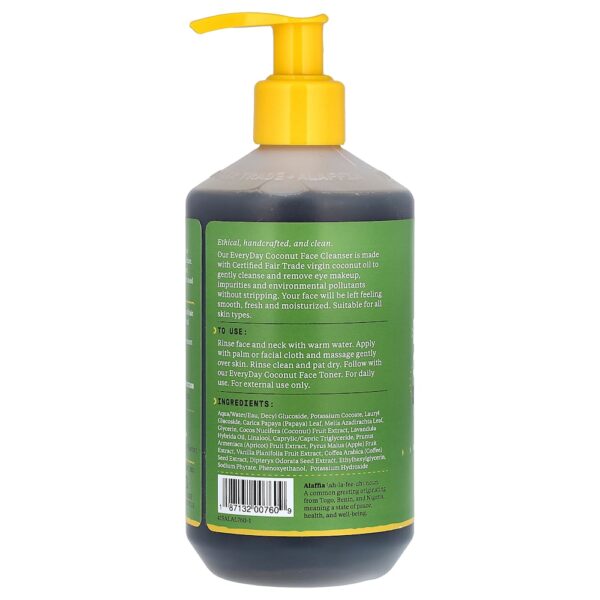 Alaffia - Everyday Coconut Solução de Limpeza Facial 355 ml
