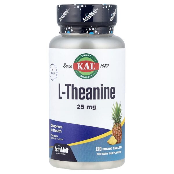 KAL - L-teanina Abacaxi 25 mg 120 Microcomprimidos