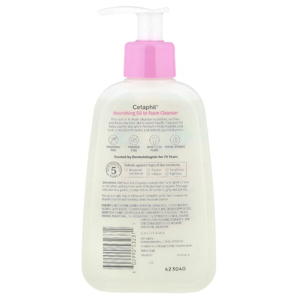 Cetaphil - Óleo de Limpeza Nutritivo para Espuma de Limpeza Pele Normal a Seca 235 ml