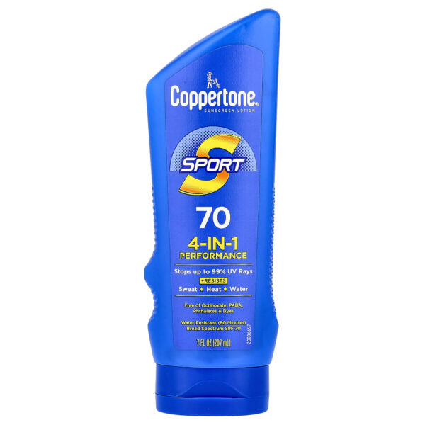 12-37.jpg Coppertone - Esporte Loção de Proteção Solar Desempenho 4 em 1 FPS 70 205 ml