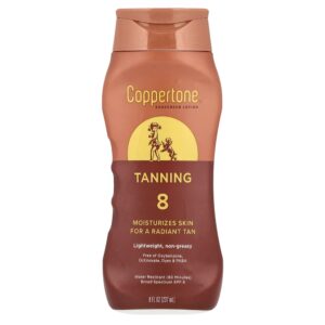 Coppertone - Bronzeamento artificial Loção de proteção solar FPS 8 235 ml