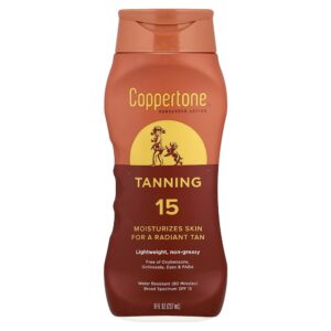 Coppertone - Bronzeamento artificial Loção de proteção solar FPS 15 235 ml