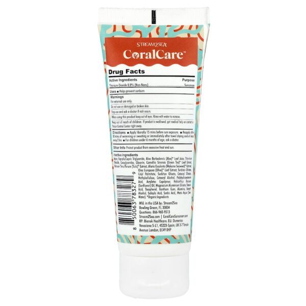 Stream2Sea - Protetor Solar Coral Care FPS 30 75 ml