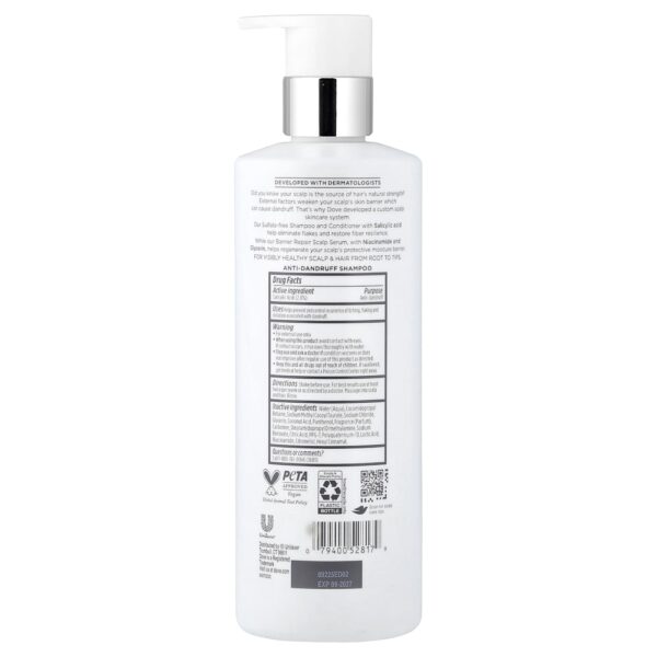 Dove - Derma Couro Cabeludo Alívio da Caspa Shampoo Anticaspa 475 ml