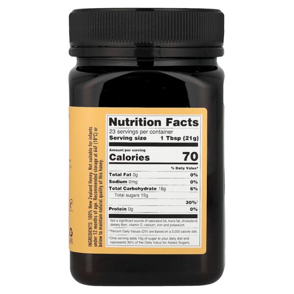 12-76.jpg Egmont Honey - Mel de Manuka Cru e Não Pasteurizado MGO 100+ 500 g