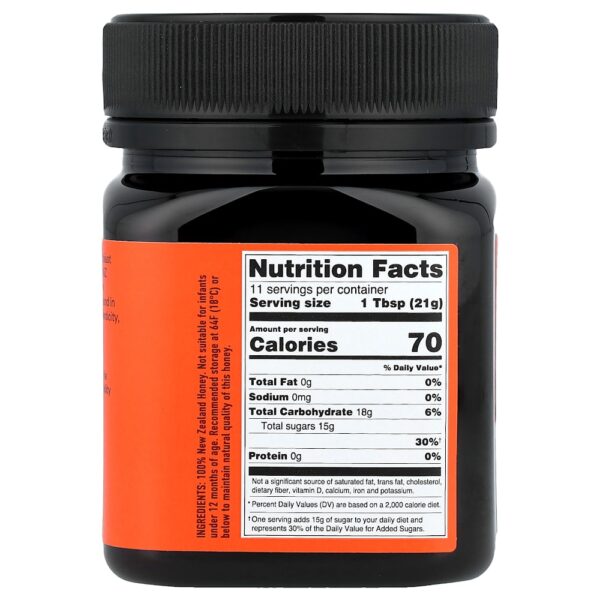 Egmont Honey - Mel de Manuka Cru e Não Pasteurizado UMF 18+ MGO 700+ 250 g