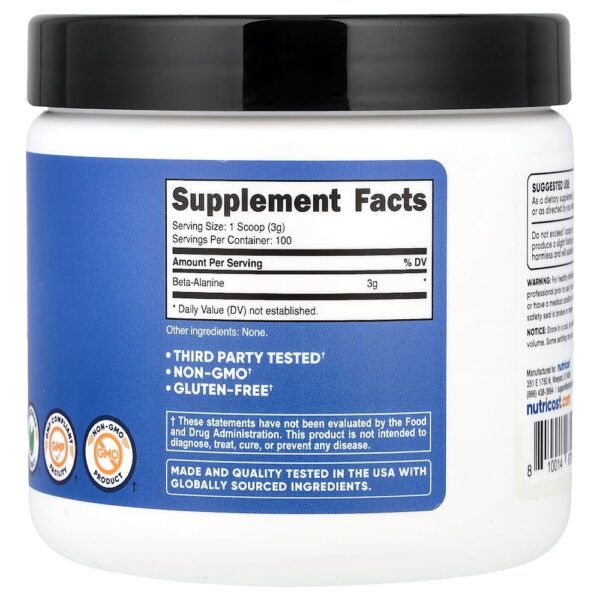 Nutricost - Beta-Alanina Sem Sabor 300 g