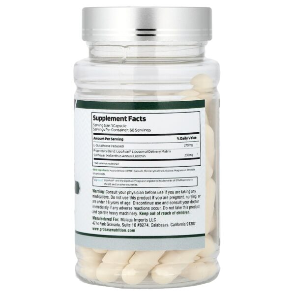 Probase Nutrition - Glutationa Lipossomal 60 Cápsulas