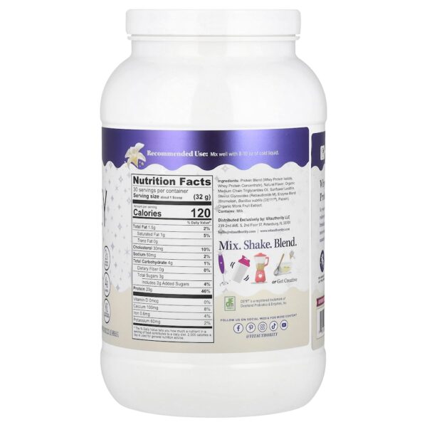 Vitauthority - Vita Whey Protein em Pó Baunilha 969,6 g