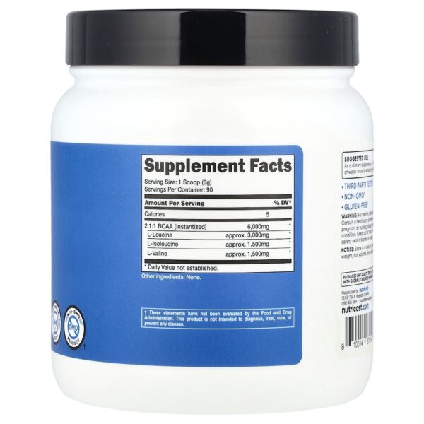 Nutricost - BCAA Sem sabor 540 g