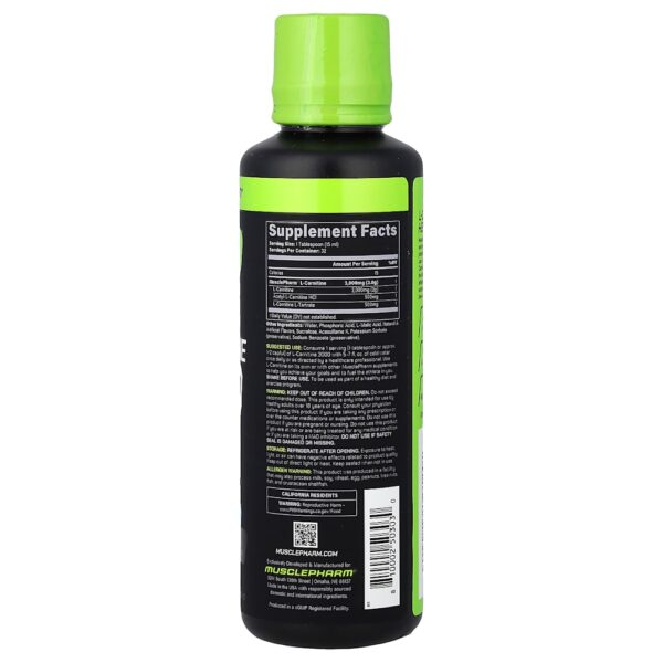 MusclePharm - L-Carnitina Selecionada 3000 Framboesa Azul 480 ml