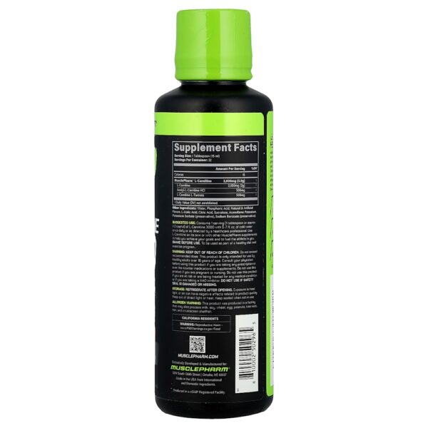 13-142.jpg MusclePharm - L-Carnitina 3000 Selecionada Ginja Azeda 480 ml