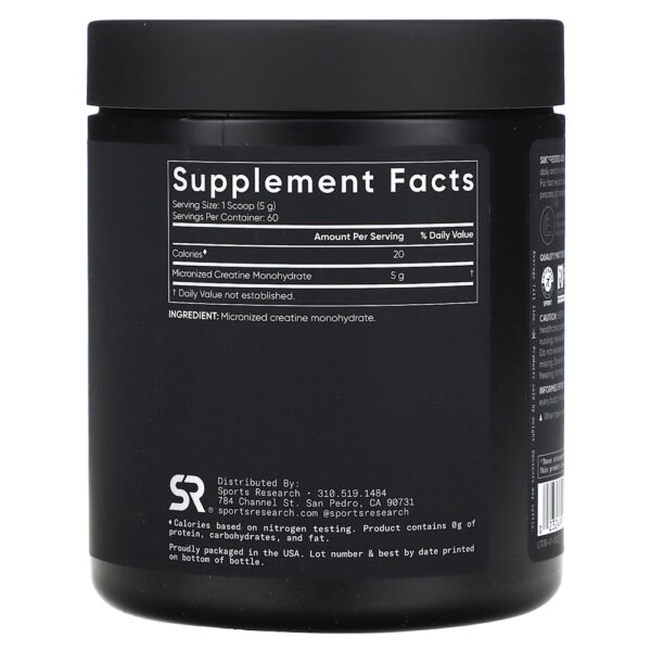 13-16.jpg Sports Research - Creatina Mono-Hidratada Sem Sabor 300 g