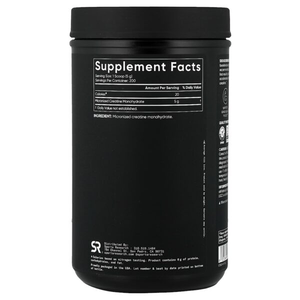 13-19.jpg Sports Research - Creatina Mono-hidratada Sem Sabor 1 kg